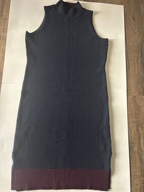 NWT Athleta Navy and Purple Midi Dress